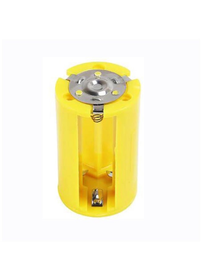AEDIKO 6pcs 3 AA to 1 D Battery Adapters Holder 1.5V Output Case Box AA to D Battery Converter (Yellow) - Image 4