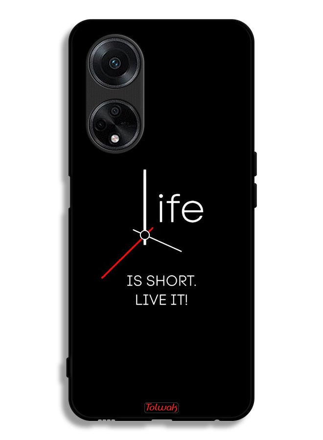 Tolwak Oppo A1 5G Protective Case Cover Life Is Short Live It - Image 1