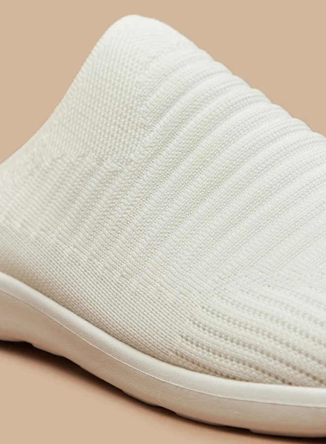 شو اكسبرس Women's Textured Slip-On Mules