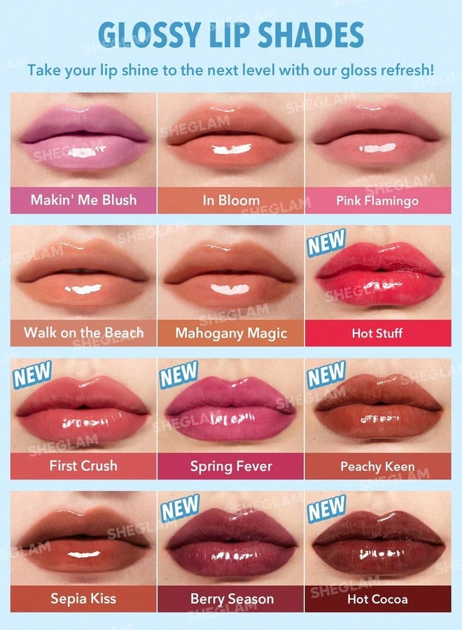 SHEGLAM POUT-PERFECT SHINE LIP PLUMPER MAHOGANY MAGIC - Image 3