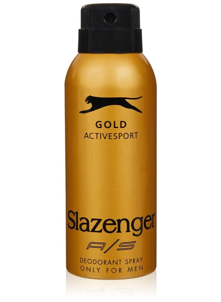 Slazenger GOLD ACTIVE SPORT Deodorant Spray For men 150 ml - Image 1