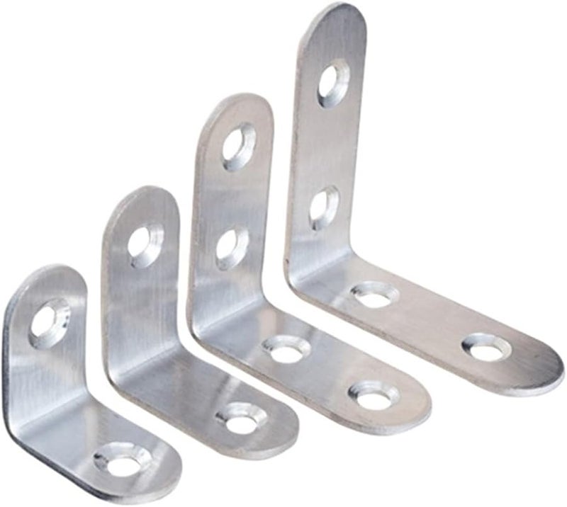 Corner Brackets 50PCS 20x20x16MM Stainless Steel L Bracket Right Angle Fastener For Furniture - Image 2