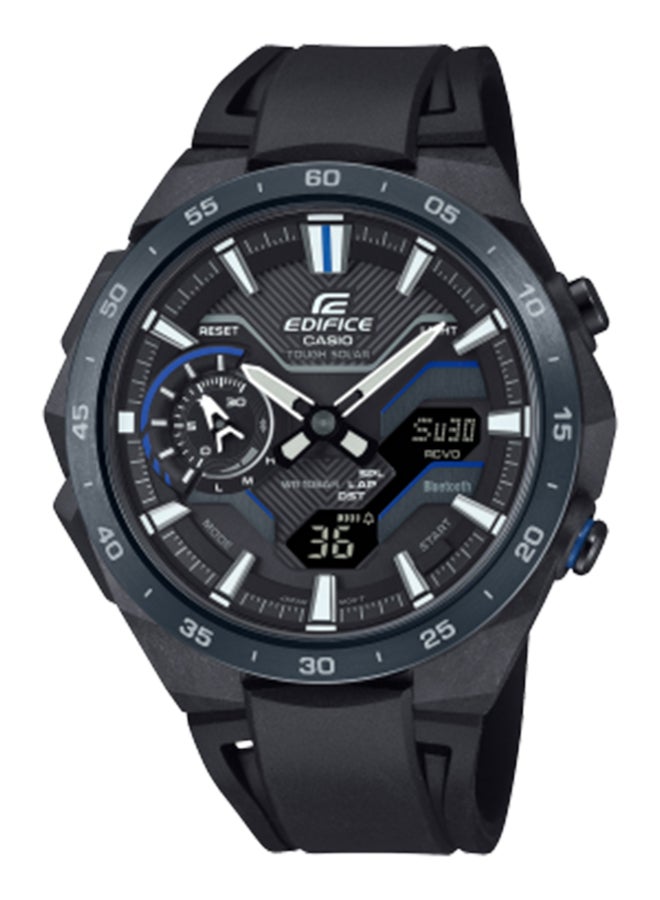 CASIO Analog Round Shape Resin Wrist Watch ECB-2200PB-1ADF - 47.8 Mm