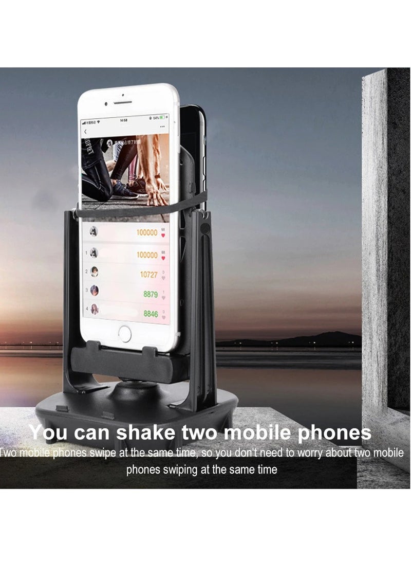 AROAQ Wiggler Phone Stand Holder, Portable Walking Swing Shaker Mobile Stand, Ultra Quiet Adjustable Phone Swing Device, Wear Resistant Pedometer Brush Stepper For Phone, (Black)  - Image 2