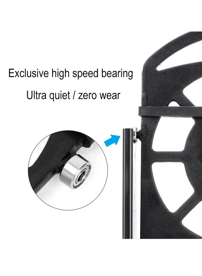 AROAQ Wiggler Phone Stand Holder, Portable Walking Swing Shaker Mobile Stand, Ultra Quiet Adjustable Phone Swing Device, Wear Resistant Pedometer Brush Stepper For Phone, (Black)  - Image 4