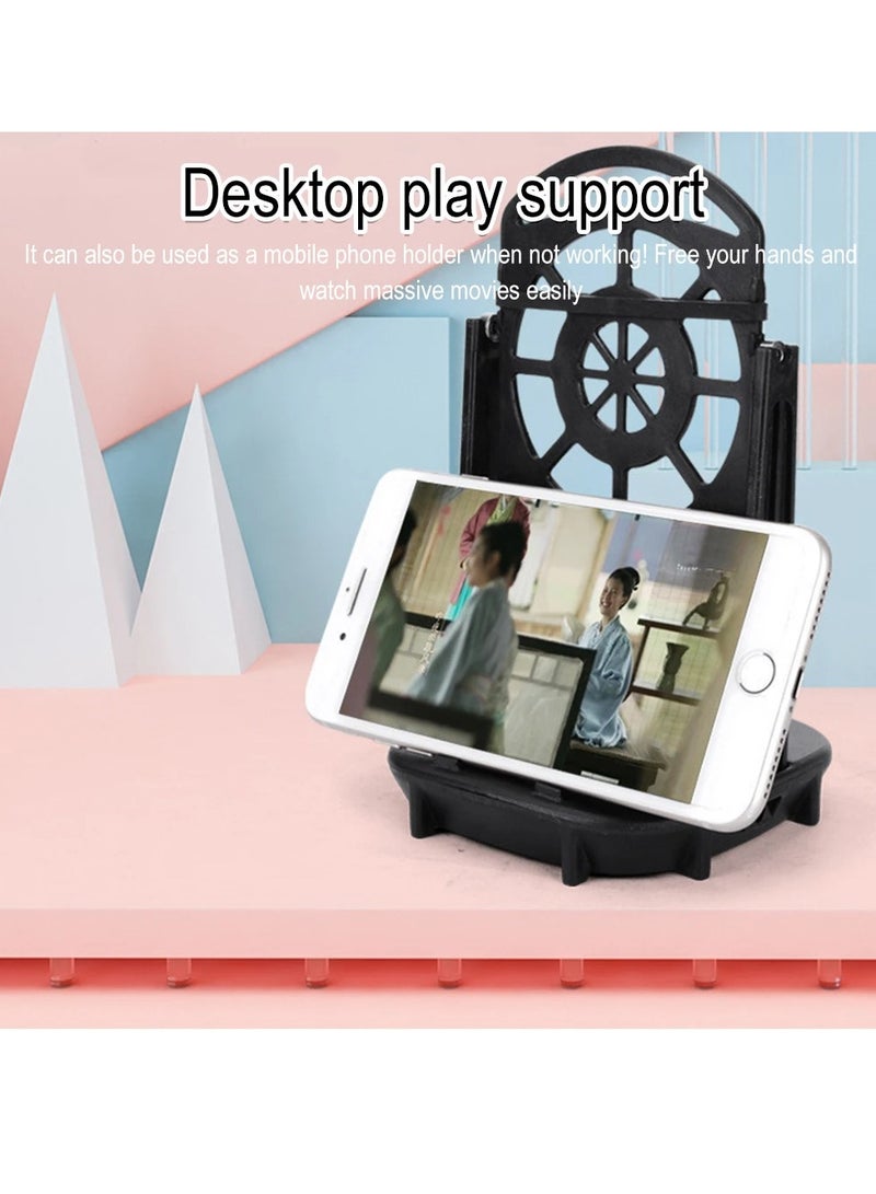 AROAQ Wiggler Phone Stand Holder, Portable Walking Swing Shaker Mobile Stand, Ultra Quiet Adjustable Phone Swing Device, Wear Resistant Pedometer Brush Stepper For Phone, (Black)  - Image 3