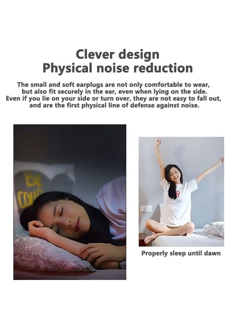 Sleeping Noise-Canceling Earplugs – Ultra-Soft Silicone & Memory Foam Reusable Earplugs with Storage Box (Yellow) - Image 3