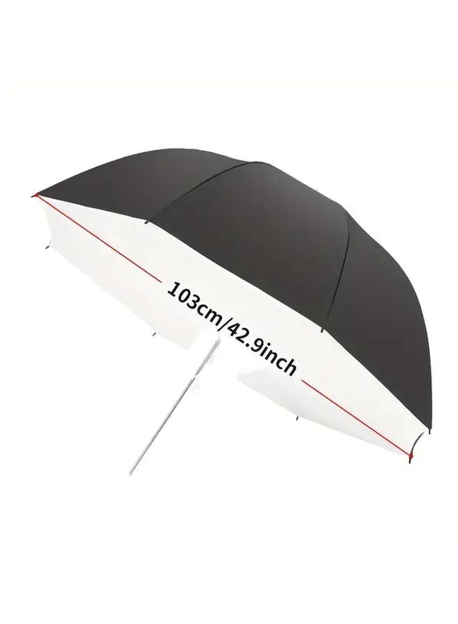 BSAVLR 42.9 Inch Umbrella Softbox Reflector Black White Durable Photography Light - Image 3