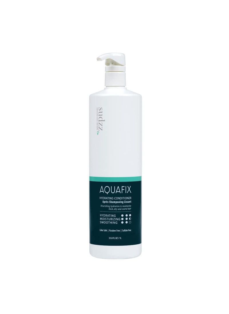 SUDZZFX SUDZZFX Conditioner for Dry Damaged Hair  AquaFix Hydrating Deep Hair Conditioner  338 Fl Oz  Sulfate Free Color Safe Extensions Safe 