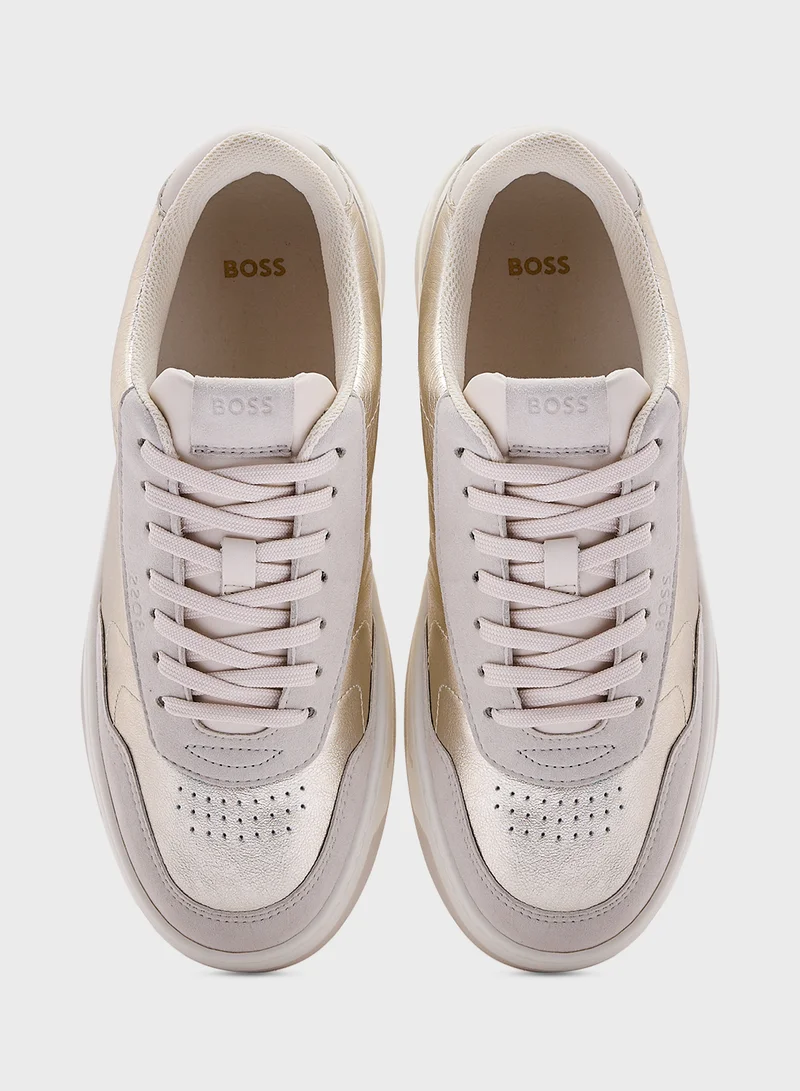 بوس Lace Up Low Top Sneakers