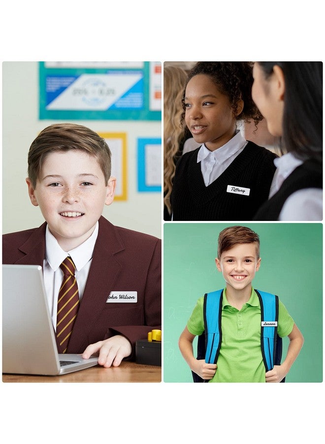 TecUnite Name Tag Blank Name Badges 1 X 3 Inch Diy Blank Id Name Badge With Pin Backing For Office Workers Students, Personalized Badges Making (25 Pieces) - Image 5