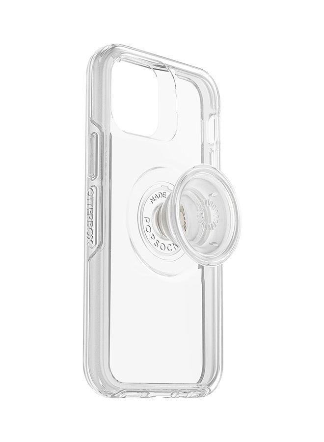 أوتربوكس غطاء حماية واق مزود بحامل هاتف بوب سوكيت لهاتف Apple iPhone 12 Mini شفاف - Image 2