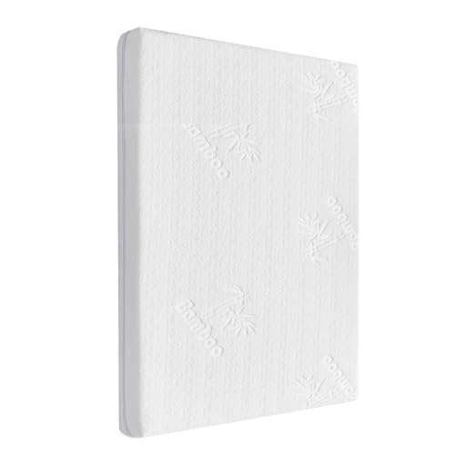 AOHWIDER 36.5x25 Playard Mattress for Trend: 2" Thick Dual Sided Gel Memory Foam Bassinet Mattress Fit for Dream On Me Nest/Zodiak/Zoom Portable, Pamo Babe Deluxe and Baby Trend Playard - Image 1