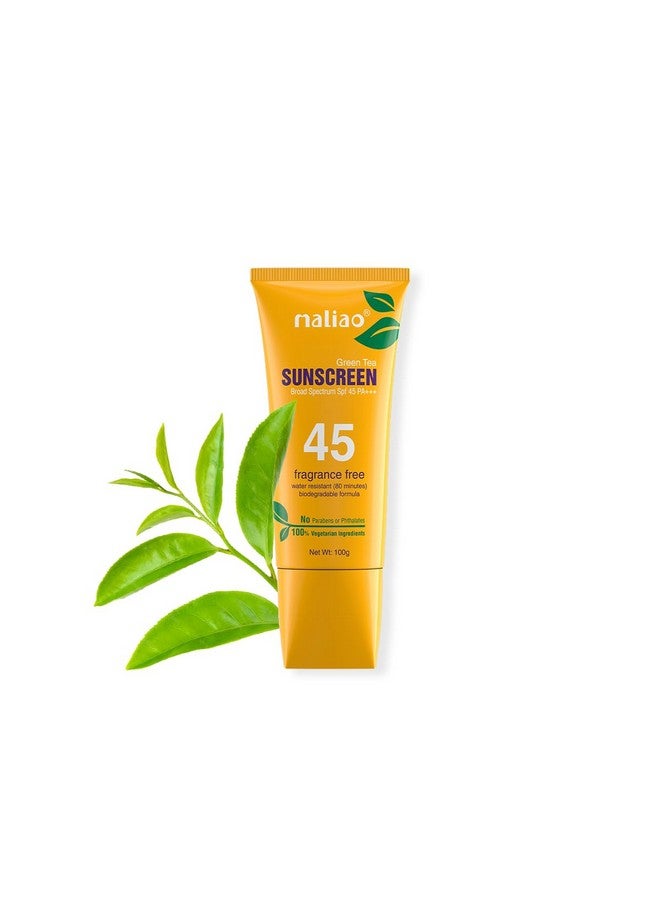 maliao Green Tea Spf 45Pa+++ Waterresistant Sunscreen - Image 1