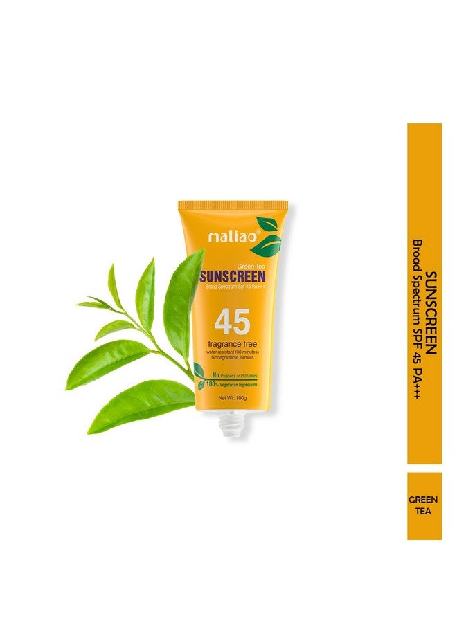 maliao Green Tea Spf 45Pa+++ Waterresistant Sunscreen - Image 2
