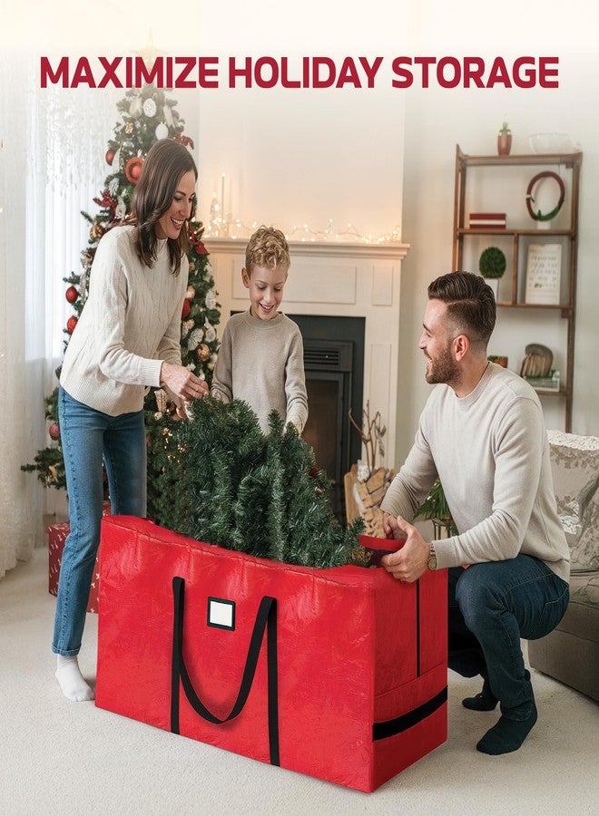 PEULEX Heavy Duty Christmas Tree Storage Bag - 9 Ft Artificial Christmas Tree Bag - Heavy-Duty Waterproof Material with Reinforced Handles - Full-Length Zipper for Easy Access, - Image 2