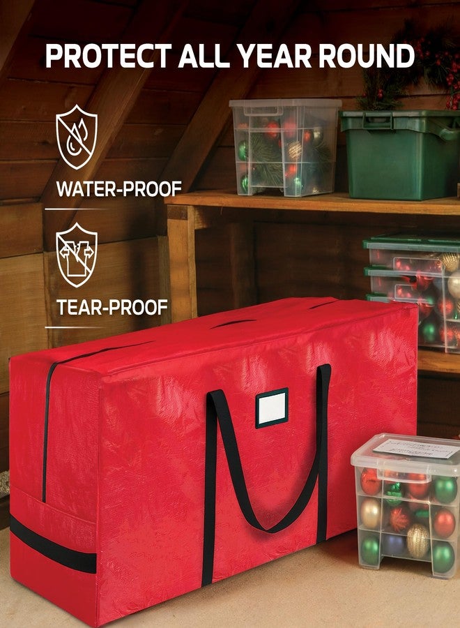 PEULEX Heavy Duty Christmas Tree Storage Bag - 9 Ft Artificial Christmas Tree Bag - Heavy-Duty Waterproof Material with Reinforced Handles - Full-Length Zipper for Easy Access, - Image 4