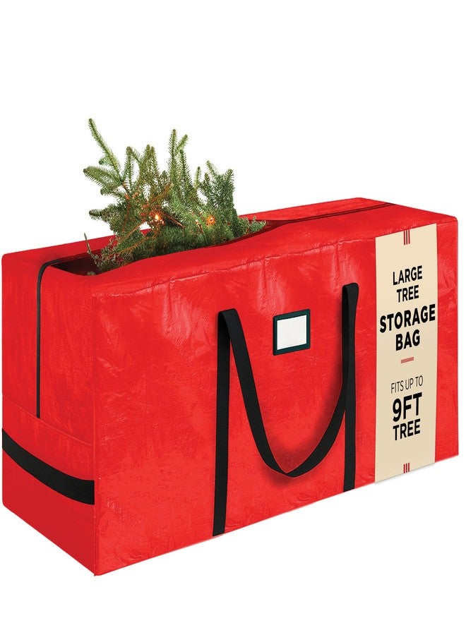 PEULEX Heavy Duty Christmas Tree Storage Bag - 9 Ft Artificial Christmas Tree Bag - Heavy-Duty Waterproof Material with Reinforced Handles - Full-Length Zipper for Easy Access, - Image 1