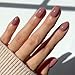 Glamnetic Press On Nails - Fall Mauve | Opaque Muted Blush Mauve Short Oval Fake Nails, Salon Quality | 15 Sizes - 30 Nail Kit with Glue - Image 2