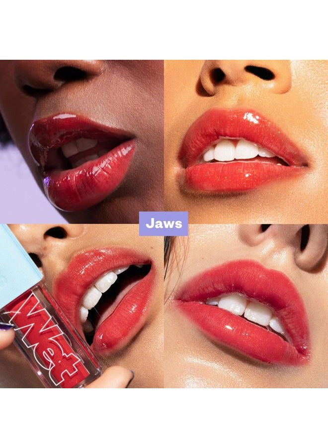 Kosas Wet Lip Oil Gloss - Hydrating Lip Plumping Treatment with Hyaluronic Acid & Peptides, (Jaws) - Image 2