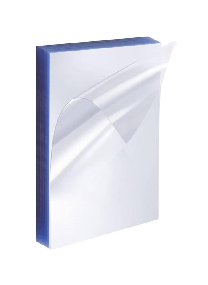 Terabyte ورقة ربط بلاستيكية شفافة A4 100 قطعة، PVC شفاف ورق بلاستيكي سميك بسماكة 500 ميكرون - Image 1