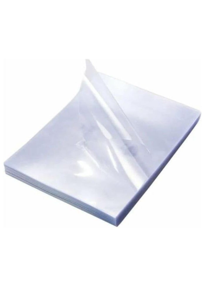 Terabyte ورقة ربط بلاستيكية شفافة A4 100 قطعة، PVC شفاف ورق بلاستيكي سميك بسماكة 500 ميكرون - Image 2