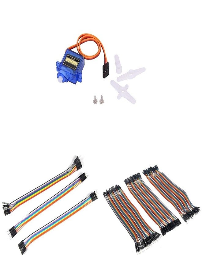 محرك سيرفو صغير SG90 من Aptechdeals، 9G، للتحكم في الروبوتات والطائرات الهليكوبتر والقوارب التي تعمل بالتحكم عن بعد، متعدد الألوان.