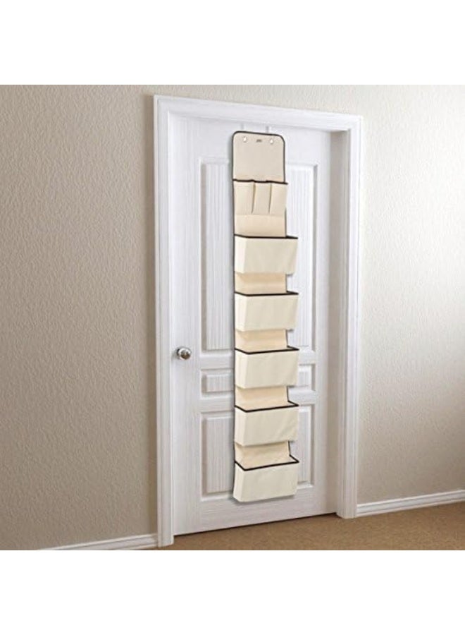 Oxel Oxel Over The Door Hanging Wall Organizer with 8 Pockets - Metal Hooks - Saves Space in Your Baby Nursery, Closet, Children's Room or Office - Image 3