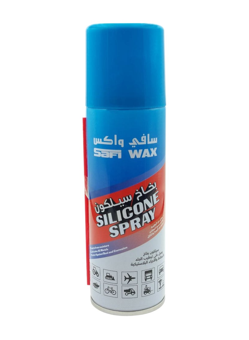 Safi WAX Safi Wax High Performance Silicone Spray - Multi-Use Lubricant and Protective Coating for Metal, Rubber, and Plastic - 200ml - Image 1