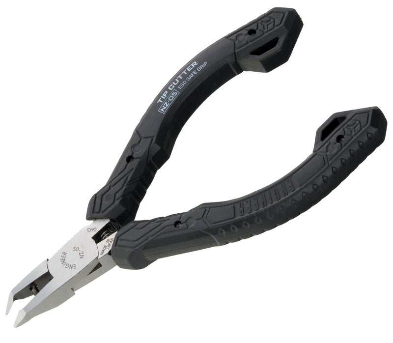 ENGINEER NZ-05 Full Flush Cut Chip Cutters, 45 Degree Angled Jaws Cutting Pliers for Quick & Easy Removal of ICS (DIL DIP SIP Packages etc.).Made in Japan - Image 1