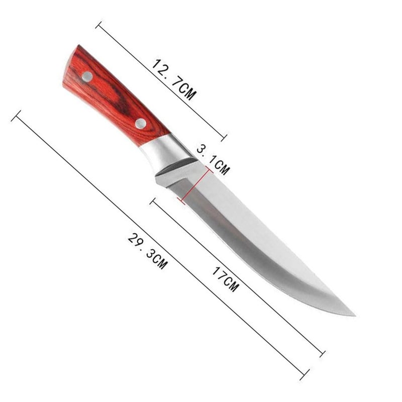 Captoola Stainless Steel 67 Inch Japanese Slicing Knife Boning Fillet Knife Butcher Knife Deboning Knife For Meat With Abs Handle Set Of 1 Silver - Image 2