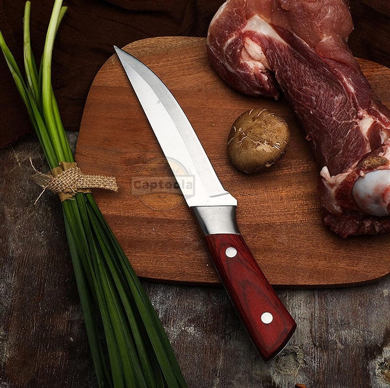 Captoola Stainless Steel 67 Inch Japanese Slicing Knife Boning Fillet Knife Butcher Knife Deboning Knife For Meat With Abs Handle Set Of 1 Silver - Image 5
