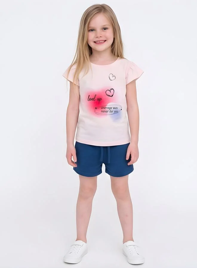 Take Two  Girls Regular Frill Sleeve Graphic T-Shirt By Juniorloom for Women | Best Price UAE