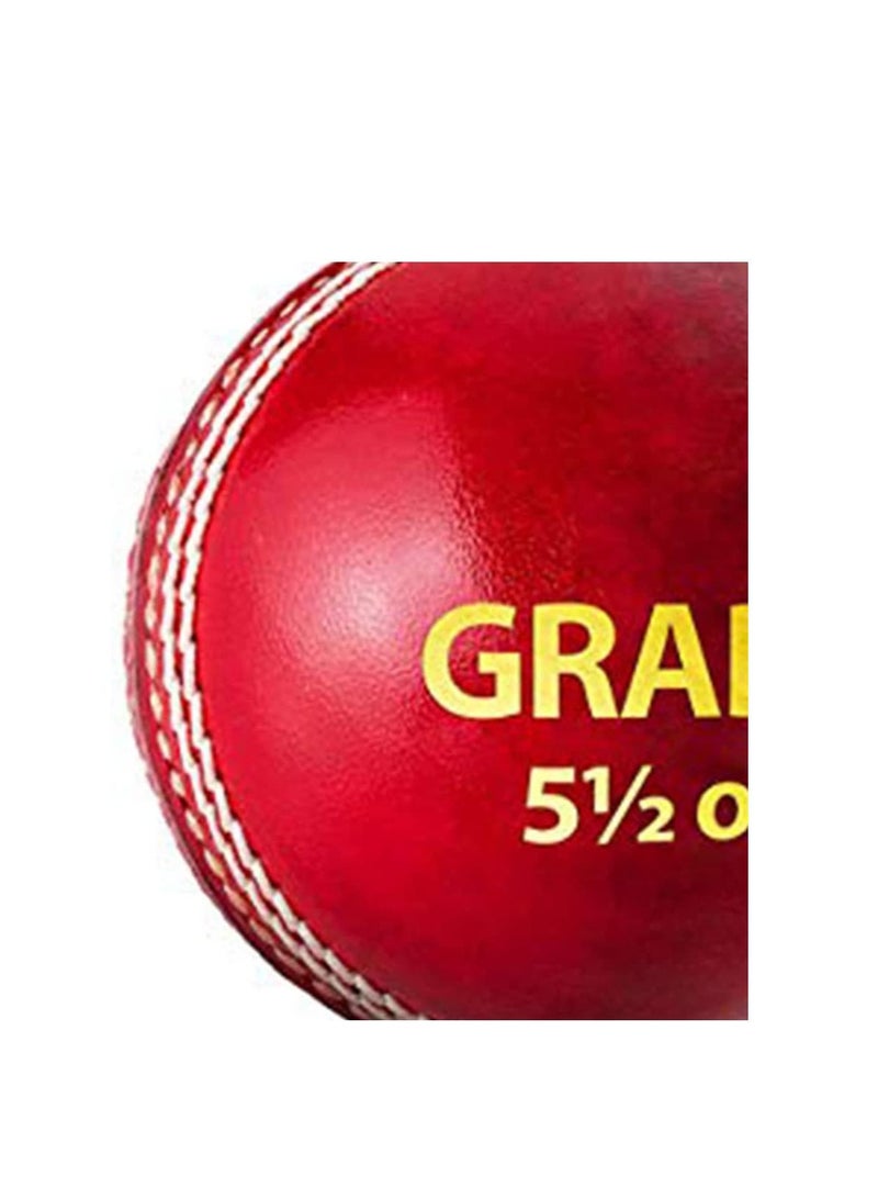 DSC Grade Leather Cricket Ball | Waterproofed Leather Ball | Suitable for Practice Game | Tournament Game | Top Quality Cork| High-Quality Craftsmanship | Reinforced Stitching | Enhanced Grip - Image 4