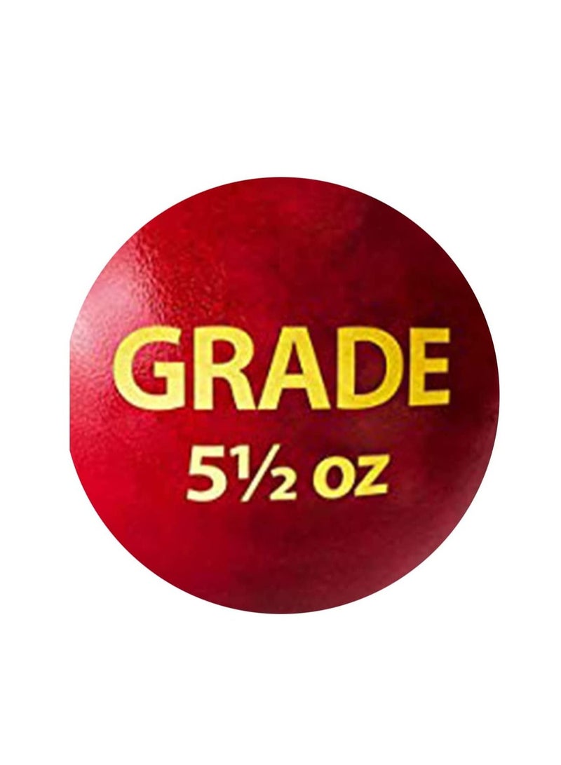 DSC Grade Leather Cricket Ball | Waterproofed Leather Ball | Suitable for Practice Game | Tournament Game | Top Quality Cork| High-Quality Craftsmanship | Reinforced Stitching | Enhanced Grip - Image 5