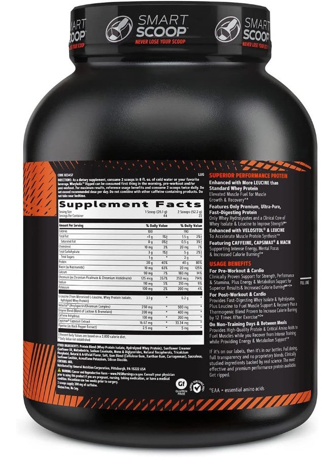 GNC Amp Wheybolic Ripped Performance Protein + Thermogenic Classic Vanilla - Image 2