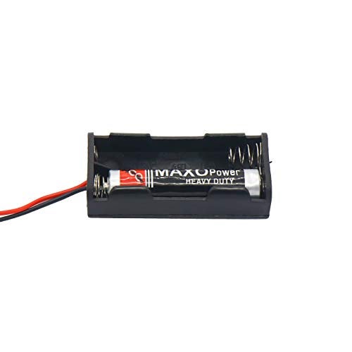 Electronicspices 5 pcs 1.5V AAA Battery Holder Box Black & Red Wire Leads 2 slots - Image 4