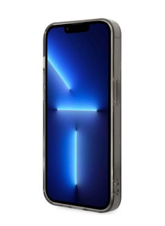 AMG iPhone 14 Pro Case Frosted PC Back Cover with Checkered Pattern Design / Slim Profile / Easy Snap-On / Lifted Ring Case / Drop & Bumper Protection - Black  - Image 4