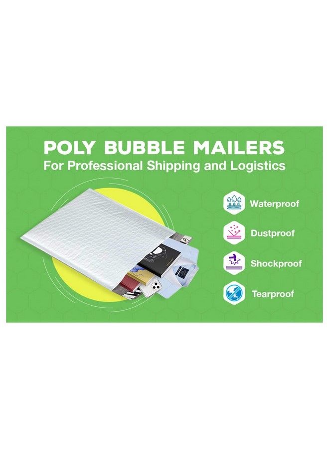 Sales4Less 1 Poly Bubble Mailers 7.25X12 Inches Shipping Padded Envelopes Self Seal Waterproof Cushioned Mailer 50 Pack White - Image 4