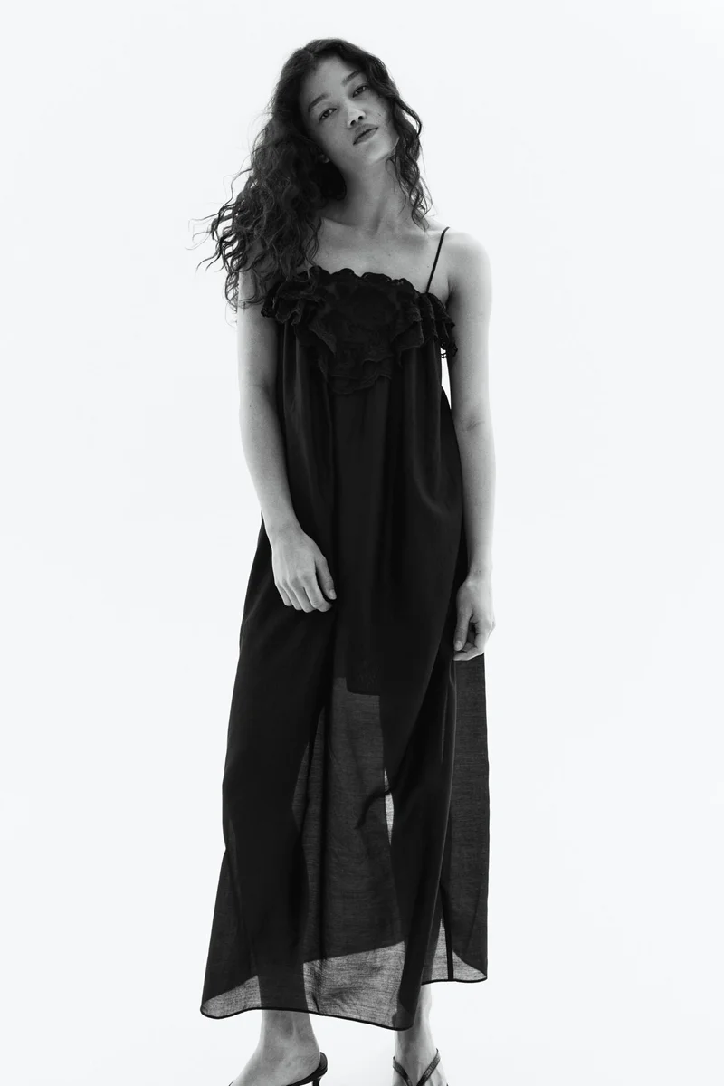 H&M Lace-trimmed slip dress