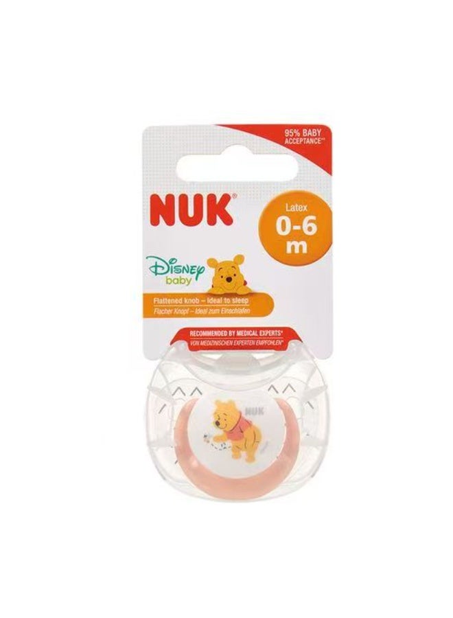 نوك لهاية أطفال ديزني من نوك، لهاية لاتكس، خالية من مادة BPA، لون برتقالي ويني ذا بو - Image 2