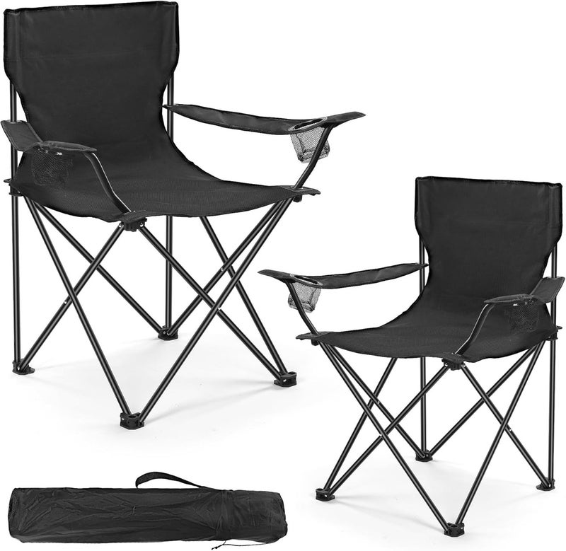 Altis Lightweight Folding Camping Chairs Set (2 PCS) for Outdoor & Travel | Camping Chairs 2 Pack - Image 1
