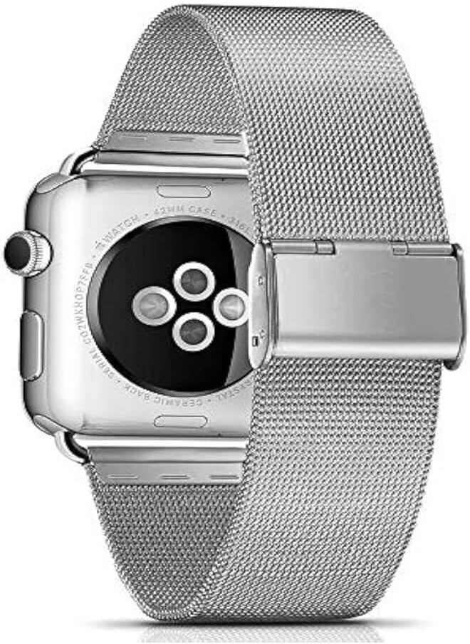 Generic - Milanese Stainless Steel Metal Band Apple Watch 42 / 44mm - Silver - Image 1
