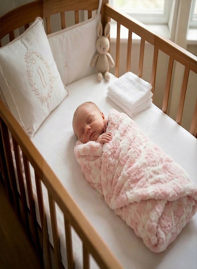 مورا سباين بطانية أطفال - موديل: بللوكس - مقاس: 80*110 - اللون: بينك- إنتاج شركة مورا الأسبانية. - Image 4