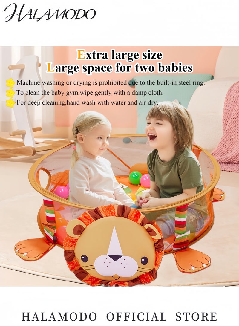 HALAMODO 3-in-1 Portable Foldable Baby Play Mat and 30 Balls Activity Gym and Ball Pit with Tummy Time Mat Sensory Toys for Toddlers 0-36 Months - Image 2