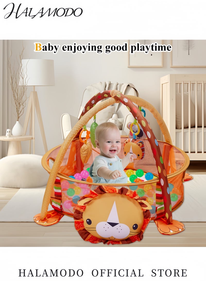 HALAMODO 3-in-1 Portable Foldable Baby Play Mat and 30 Balls Activity Gym and Ball Pit with Tummy Time Mat Sensory Toys for Toddlers 0-36 Months - Image 3