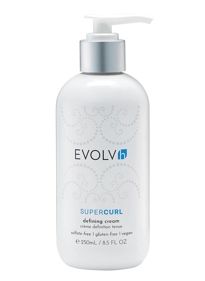 EVOLVh EVOLVh - Natural SuperCurl Defining Cream | Vegan, Non-Toxic, Clean Hair Care (8.5 fl oz | 250 mL)  - Image 1