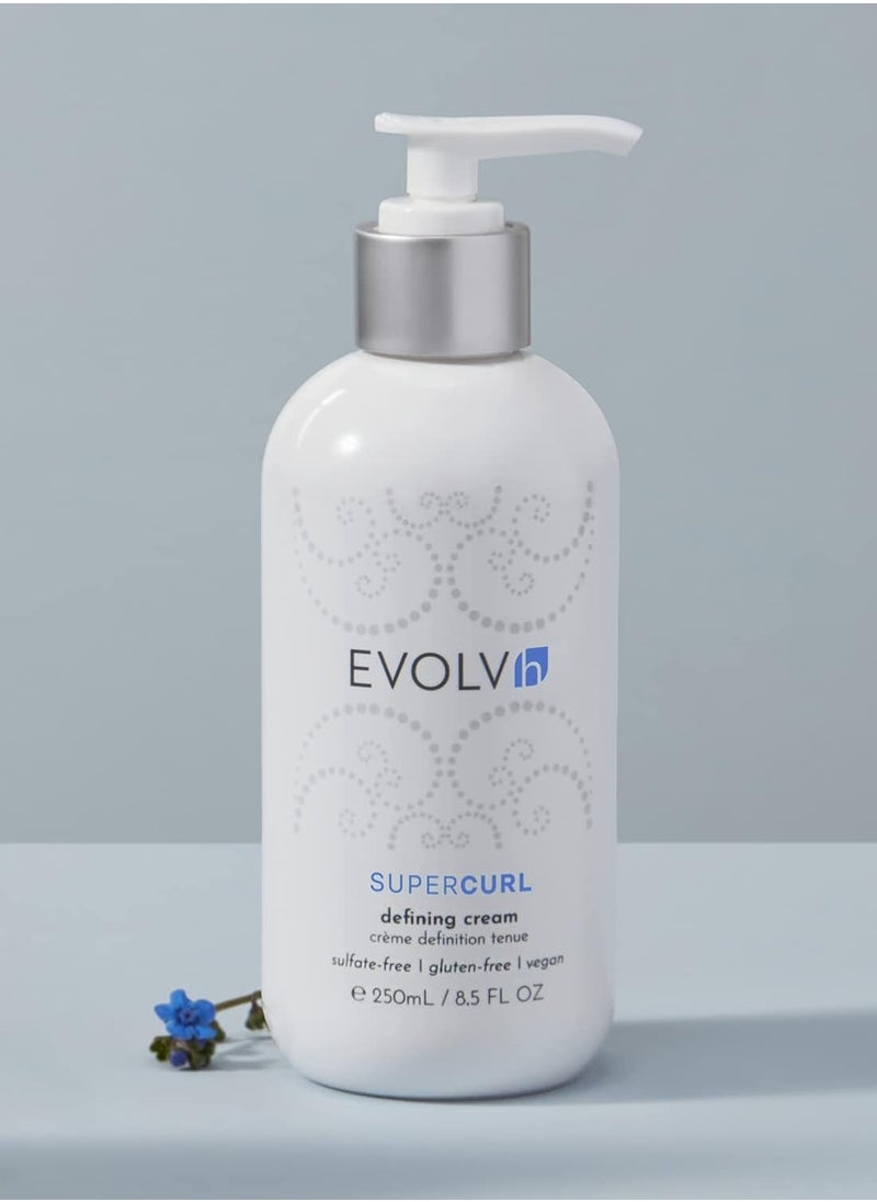 EVOLVh EVOLVh - Natural SuperCurl Defining Cream | Vegan, Non-Toxic, Clean Hair Care (8.5 fl oz | 250 mL)  - Image 2