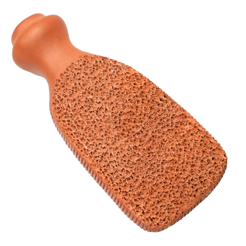 Love Pumice Love Natural Pumice Stone for Feet - 2-Sided Terra Cotta Foot Scrubber, Professional Exfoliating Clay Stone for Feet Hands Body Care - Pumice Stone for Feet Callus Remover & Dead Skin - Image 1
