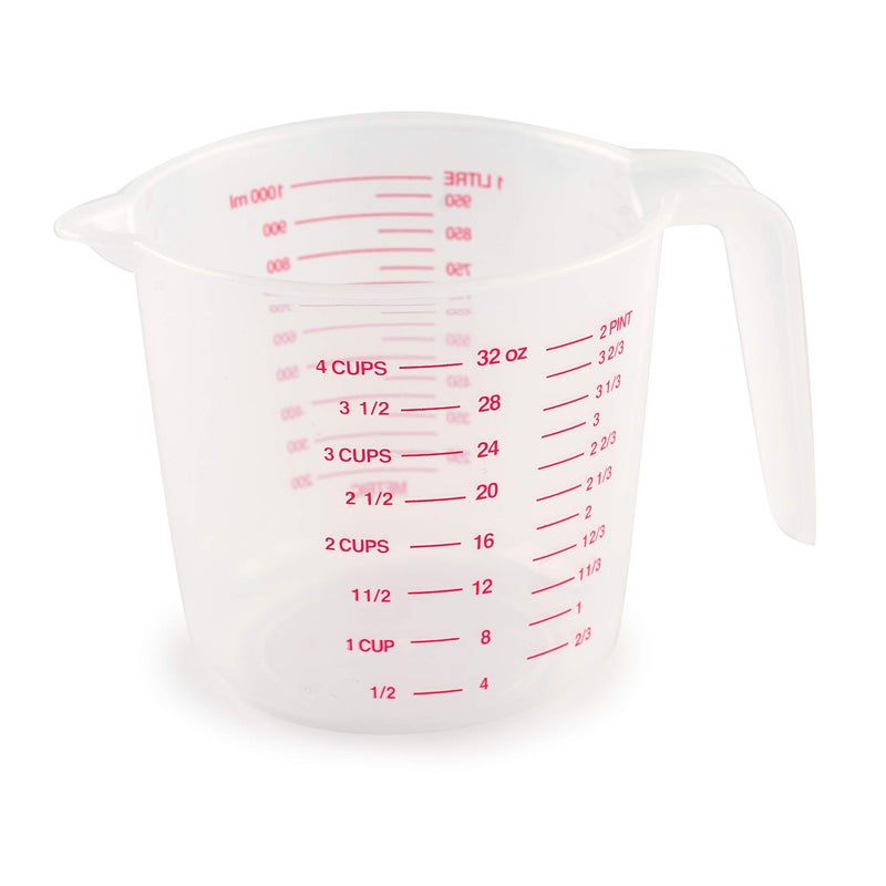 Norpro 4-Cup Capacity Plastic Measuring Cup, Multicolor - Image 1